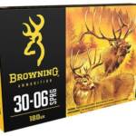 Browning Ammo B192430061 BXS Copper Expansion 30-06Springfield 180gr Lead Free Solid Expansion Polymer Tip 20 Per Box/10 Case