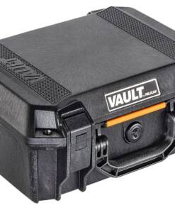 Pelican VCV200 Vault Case Medium Size made of Polymer with Black Finish, Heavy Duty Handles, Foam Padding & 2 Push Button Latches 14" L x 10" W x 5.50" D