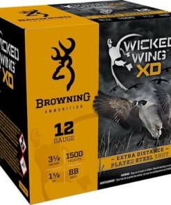 Browning Ammo B193411240 Wicked Wing XD 12Gauge 3.50" 1 1/2oz BBShot 25 Per Box/10 Case