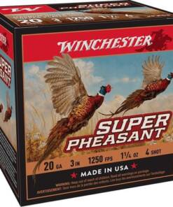 Winchester Ammo X203PH4 Super Pheasant Magnum High Brass 20Gauge 3" 1 1/4oz 4Shot 25 Per Box/10 Case