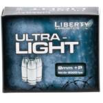 Liberty Ammunition LAUL9052 Ultra-Light 9mmLuger+P 50gr Lead Free Fragmenting Hollow Point 20 Per Box/10 Case