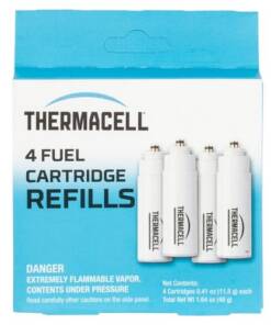 Thermacell C4 Repellent Refill White Effective 15 ft Odorless Scent Fuel Cartridge Repels Mosquito Effective Up to 48 hrs 4 Per Pkg