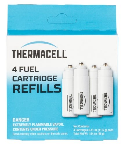 Thermacell C4 Repellent Refill White Effective 15 ft Odorless Scent Fuel Cartridge Repels Mosquito Effective Up to 48 hrs 4 Per Pkg