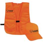 HME HMESFVHOR Safety Vest/Cap OSFA Orange Polyester