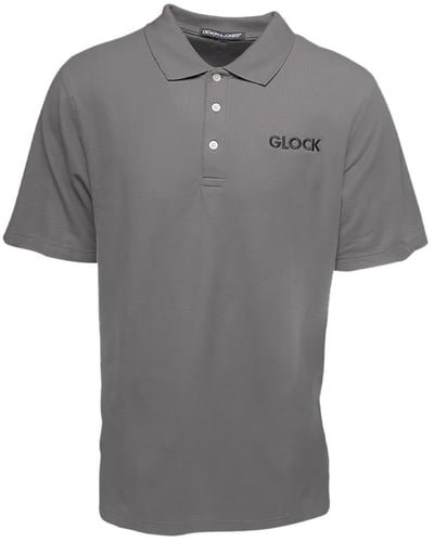 Glock AP95877 Classic Polo Gray Cotton Short Sleeve XL