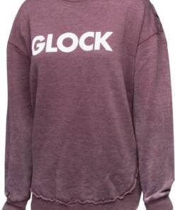 Glock AP95900 Womens Retro Fleece Maroon Long Sleeve 2XL Cotton/Polyester