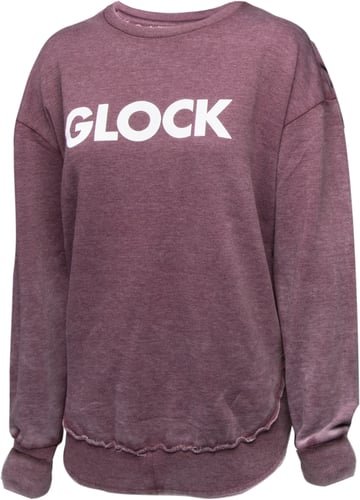 Glock AP95900 Womens Retro Fleece Maroon Long Sleeve 2XL Cotton/Polyester