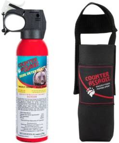 Counter Assault 15067025 Bear Spray Capsaicin Range 32 ft-7 Seconds 8.10 oz Includes Holster