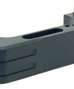 Cross Armory CRGMCBK Mag Catch Extended Compatible w/Glock Gen1-3/P80 Black Anodized Aluminum
