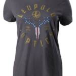 Leupold 179152 American Whitetail Womens Gray Cotton/Polyester Short Sleeve XL