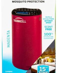 Thermacell MRPSP Patio Shield Mosquito Repeller Magenta Effective 15 ft Odorless Scent Repels Mosquito