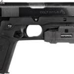 Recover Tactical CC3P0104 Frame Grip Black Polymer Frame with Interchangeable Black & Gray Panels for Standard Frame 1911