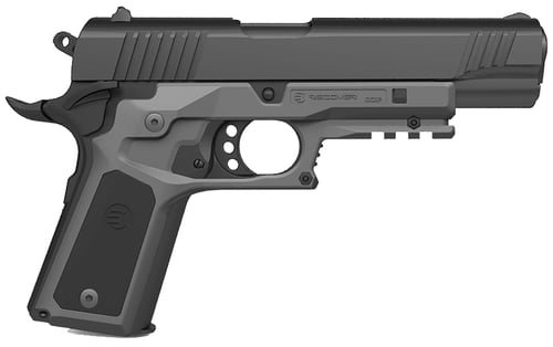 Recover Tactical CC3P0401 Frame Grip Gray Polymer Frame with Interchangeable Black & Gray Panels for Standard Frame 1911