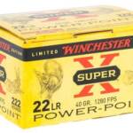 Winchester Ammo X22LRPPB Super X 22LR 40gr Plated Hollow Point 222 Per Box/10 Case