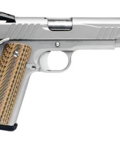 Savage Arms 67202 1911 Government 45 ACP 8+1 5" Stainless Steel Target Crown Barrel, Stainless Steel Serrated Slide, Matte Stainless Steel Frame w/Beavertail, Ambidextrous