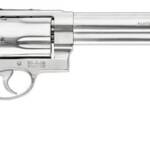 Smith & Wesson 163460 Model 460 XVR Extra Large 460 S&W Mag 5 Shot 8.38" Satin Compensated Barrel, Satin Cylinder, Satin Stainless Steel Frame, Black Finger Grooved Grip, Exposed Hammer