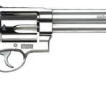 Smith & Wesson 163501 Model 500 X-Large 500 S&W Mag 5 Shot 8.38" Satin Compensated Barrel, Satin Cylinder, Satin Stainless Steel Frame, Black Finger Grooved Grip, Exposed Hammer