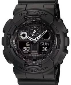 G-shock/vlc Distribution GA1001A1 G-Shock Tactical XL 52mm Keep Time Black Features Stopwatch/Speedometer