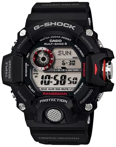 G-shock/vlc Distribution GW94001 G-Shock Tactical Rangeman Keep Time Black Size 145-215mm Features Digital Compass