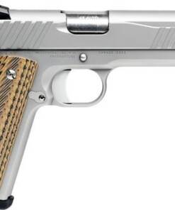 Savage Arms 67205 1911 Government 9mm Luger 10+1 5" Stainless Steel Barrel, Serrated Stainless Steel Slide, Stainless Steel Frame w/Beavertail, Brown VZ Grip