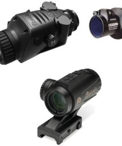 Burris 300675 BTC 35 V2 RT3 Combo Thermal Clip On/Handheld/Mountable Matte Black 1-4x35mm Multi Reticle 400x300, 50Hz Resolution Zoom 1x/2x/4x, Includes SS#120623