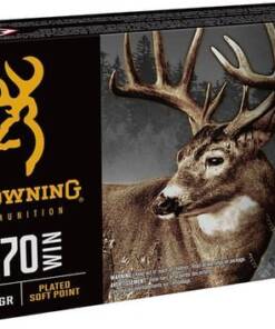 Browning Ammo B192602701 Silver 270Win 150gr Plated Soft Point 20 Per Box/10 Case