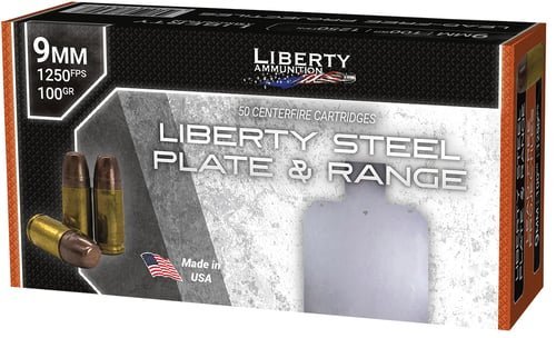 Liberty Ammunition LAR90662 9mm 100gr 50 Per Box/25 Case