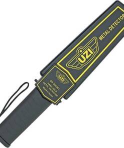 Uzi Accessories UZIHHSC1 Handheld Metal Detector Black/Yellow High-Impact Plastic Features LED Light