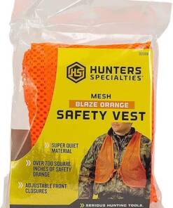 Hunters Specialties HS02006 Safety Vest OSFA Chest Orange Mesh