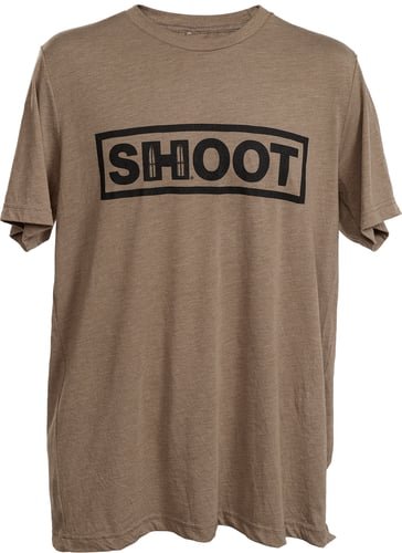Hornady 99606M Shoot Brown Tri-Blend Short Sleeve Medium