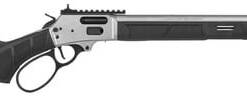 Smith & Wesson 13813 1854 357 Mag 10+1 19.25" Stainless Threaded Barrel, Picatinny Rail Stainless Steel Receiver, M-LOK Forend, Fixed w/Textured Grip Panels Black Synthetic Stock