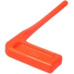 Leapers RBCSF06 Chamber Safety Flag Orange Polymer 3.50" Long 6 Pack