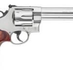 Smith & Wesson 150714 Model 629 Deluxe 44 Rem Mag or 44 S&W Spl Stainless Steel 6.50" Barrel & 6rd Cylinder, Satin Stainless Steel N-Frame, Textured Wood Grip
