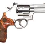 Smith & Wesson 150713 Model 686 Plus Deluxe 357 Mag or 38 S&W Spl +P Stainless Steel 3" Barrel & 7rd Cylinder, Satin Stainless Steel L-Frame, Textured Wood Grip, Internal Lock