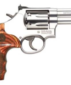 Smith & Wesson 150713 Model 686 Plus Deluxe 357 Mag or 38 S&W Spl +P Stainless Steel 3" Barrel & 7rd Cylinder, Satin Stainless Steel L-Frame, Textured Wood Grip, Internal Lock