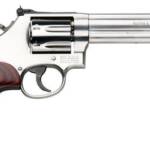 Smith & Wesson 150712 Model 686 Plus Deluxe 357 Mag or 38 S&W Spl +P Stainless Steel 6" Barrel, 7rd Cylinder, Satin Stainless Steel L-Frame, Textured Wood Grip, Internal Lock