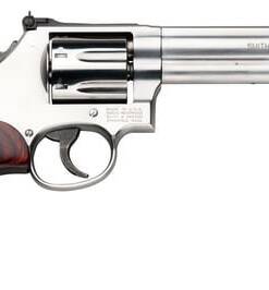Smith & Wesson 150712 Model 686 Plus Deluxe 357 Mag or 38 S&W Spl +P Stainless Steel 6" Barrel, 7rd Cylinder, Satin Stainless Steel L-Frame, Textured Wood Grip, Internal Lock
