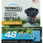 Thermacell M48 Backpacker Repellent Refills Effective 15 ft Odorless Scent Repels Mosquito Effective Up to 48 hrs 12 Mats