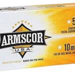 Armscor FAC102N USA 10mmAuto 180gr Full Metal Jacket 50 Per Box/20 Case