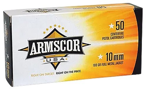 Armscor FAC102N USA 10mmAuto 180gr Full Metal Jacket 50 Per Box/20 Case
