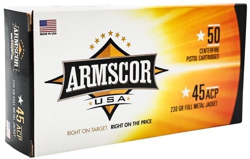 Armscor FAC4512N USA 45ACP 230gr Full Metal Jacket 50 Per Box/20 Case