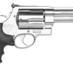 Smith & Wesson 163465 Model 460 XVR 460 S&W Mag 5" Stainless Steel Barrel & 5rd Cylinder, Satin Stainless Steel X-Frame, Includes Two Rear Sights & Two Muzzle Brakes