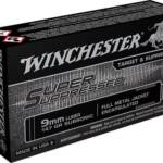 Winchester Ammo SUP9 Super Suppressed 9mmLuger Subsonic 147gr Encapsulated Full Metal Jacket 50 Per Box/10 Case