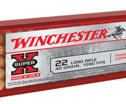 Winchester Ammo X22LRPP1 Super X 22LR 40gr Power Point Copper Plated 100 Per Box/20 Case