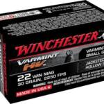 Winchester Ammo S22M2 Varmint HV 22WMR 30gr Jacketed Hollow Point 50 Per Box/40 Case