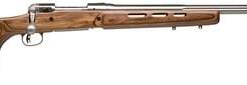 Savage Arms 18518 12 BTCSS Full Size 22-250 Rem 4+1 26" Matte Stainless Heavy Fluted Barrel, Matte Stainless Steel Receiver Drilled & Tapped, Satin Brown Thumbhole Laminate Stock, Right Hand