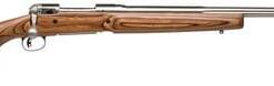 Savage Arms 18466 12 Varminter Low Profile 204 Ruger 4+1 Cap 26" 1:12" Matte Stainless Rec/Barrel Satin Brown Stock Right Hand (Full Size) with Detachable Box Magazine