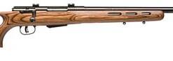 Savage Arms 18528 25 Lightweight Varminter-T 223 Rem 4+1 Cap 24" Matte Black Rec/Barrel Natural Brown Laminate Fixed Thumbhole Stock Right Hand (Full Size) with Detachable Box Magazine