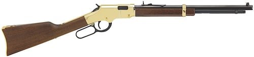 Henry H004Y Golden Boy Youth 22 Short/ 22 Long/ 22 LR 12 LR/16 Short Capacity, 17" Barrel, Brasslite Metal Finish, American Walnut Stock, Right Hand