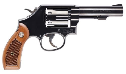 Smith & Wesson 150786 Model 10 Classic *CA Compliant 38 S&W Spl +P Blued Carbon Steel 4" Barrel, 6rd Cylinder & K-Frame With Checkered Wood Grips
